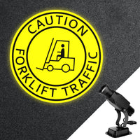 Indoor 30W Static Gobo Projector with Glass Gobo- Caution Forklift Traffic Sign