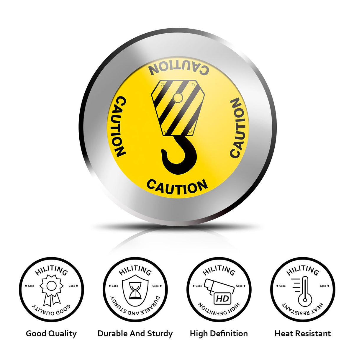 Projector GOBO Lens | Safety Sign Patterns | GOBO Glass Films