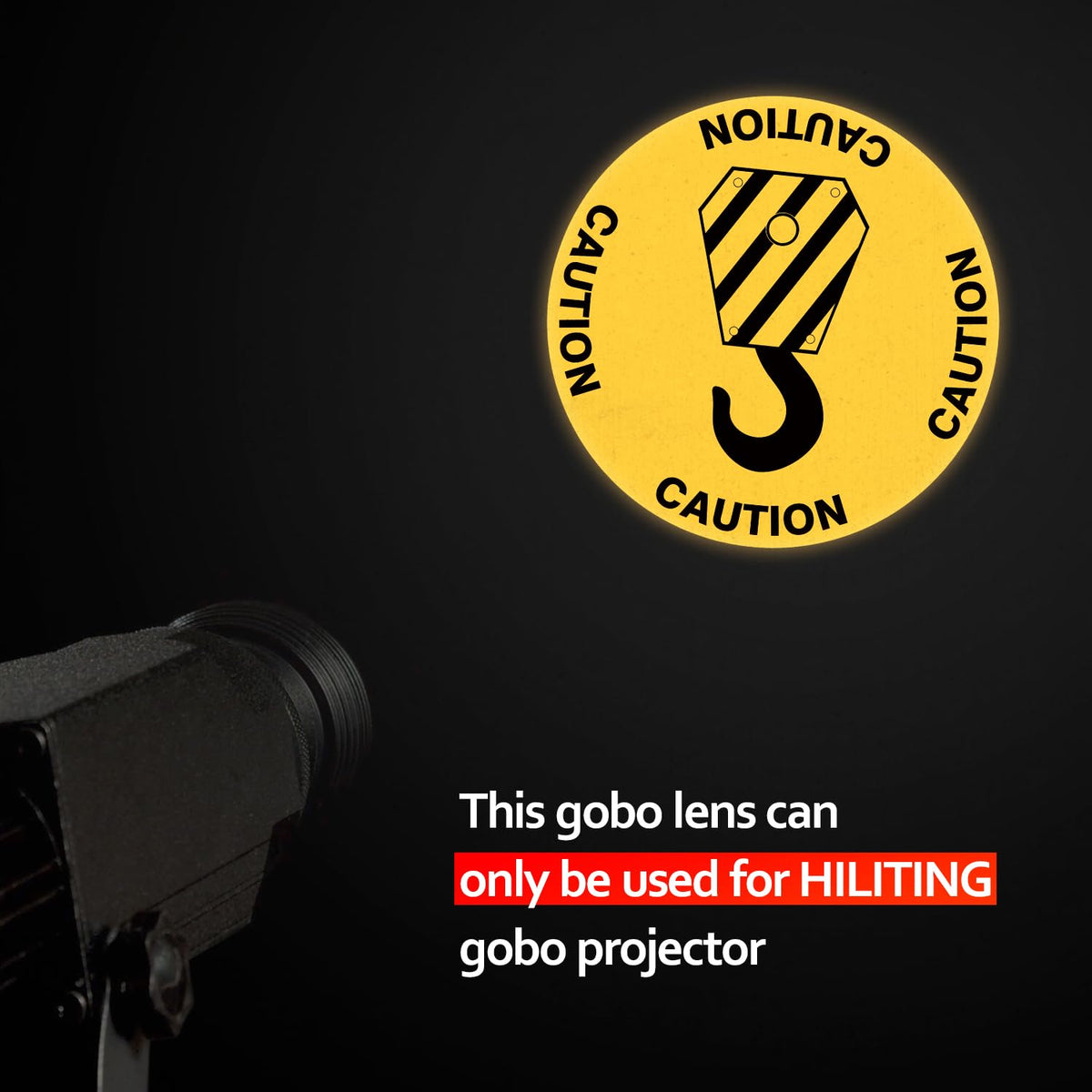 Projector GOBO Lens | Safety Sign Patterns | GOBO Glass Films