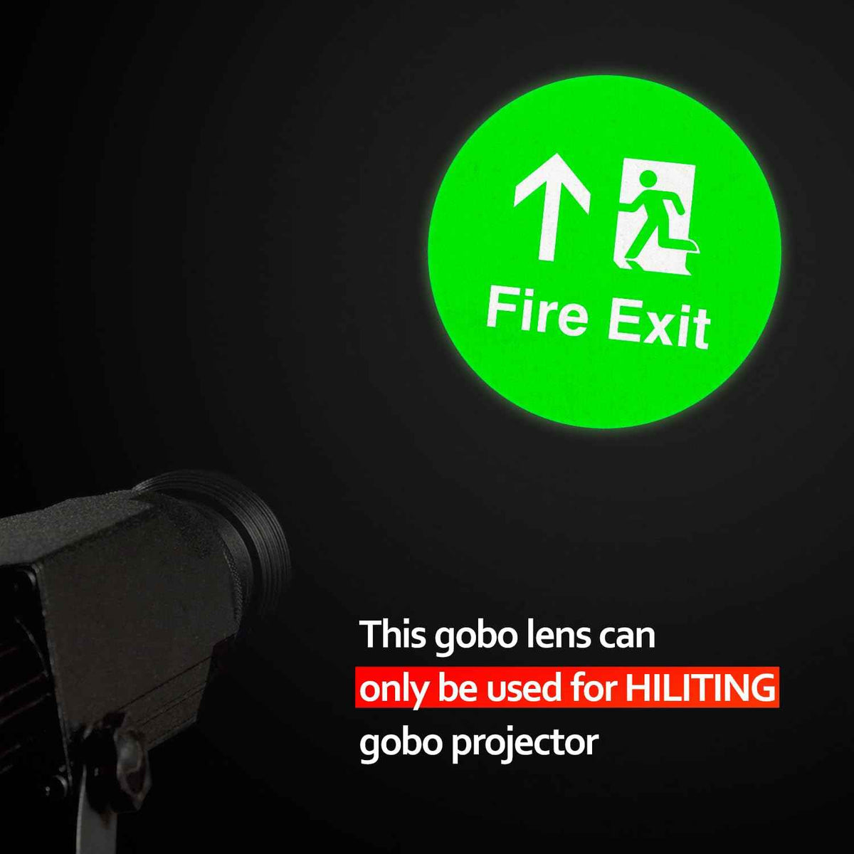 Projector GOBO Lens | Safety Sign Patterns | GOBO Glass Films