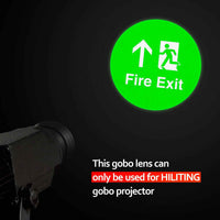 Projector GOBO Lens | Safety Sign Patterns | GOBO Glass Films