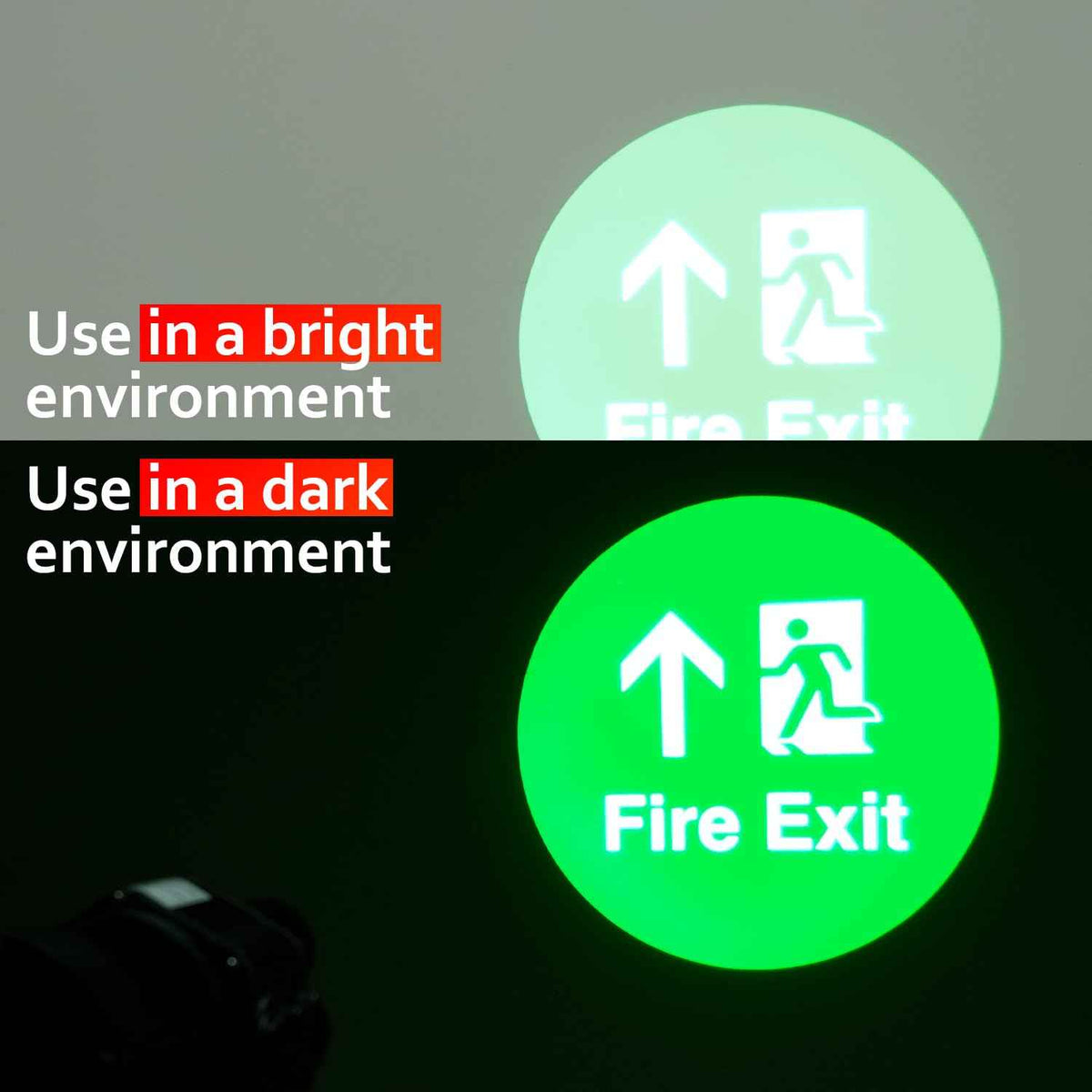 Projector GOBO Lens | Safety Sign Patterns | GOBO Glass Films