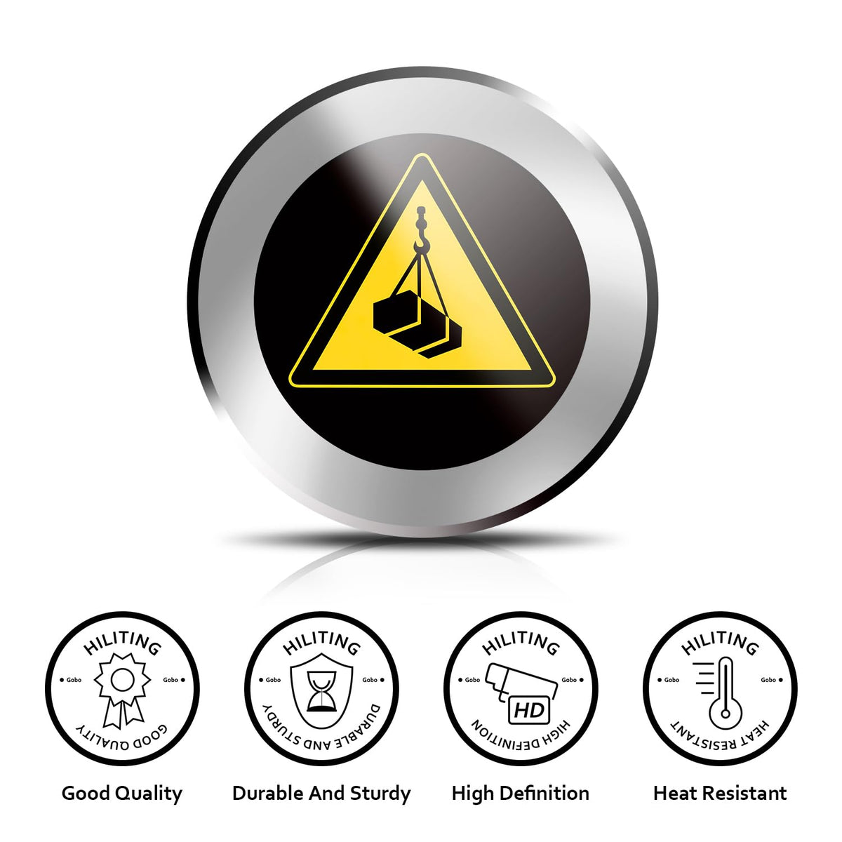 Projector GOBO Lens | Safety Sign Patterns | GOBO Glass Films