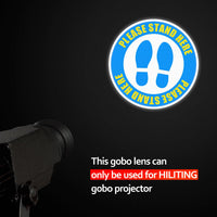 Projector GOBO Lens | Safety Sign Patterns | GOBO Glass Films