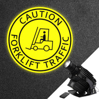Outdoor 40W Rotating Gobo Projector with Glass Gobo- Caution Forklift Traffic Sign