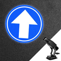 Indoor 30W Static Gobo Projector with Glass Gobo- Go Straight Sign