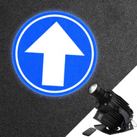 Outdoor 40W Rotating Gobo Projector with Glass Gobo- Go Straight Sign
