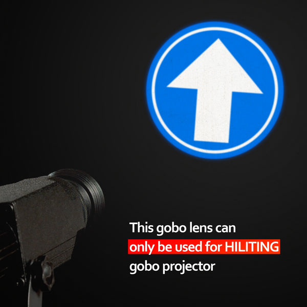 Outdoor 40W Rotating Gobo Projector with Glass Gobo- Go Straight Sign