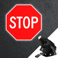 Outdoor 40W Rotating Gobo Projector with Glass Gobo- Stop Sign