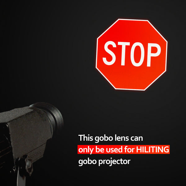 Indoor 30W Static Gobo Projector with Glass Gobo- Stop Sign
