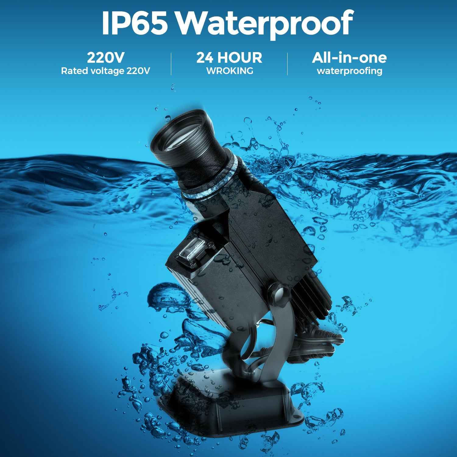 Outdoor 30W Rotating LED Gobo Projector