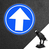 Indoor 15W Static Gobo Projector with Glass Gobo- Go Straight Sign