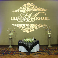 High quality indoor / outdoor gobo projector to project HD image based on your custom artwork glass gobo